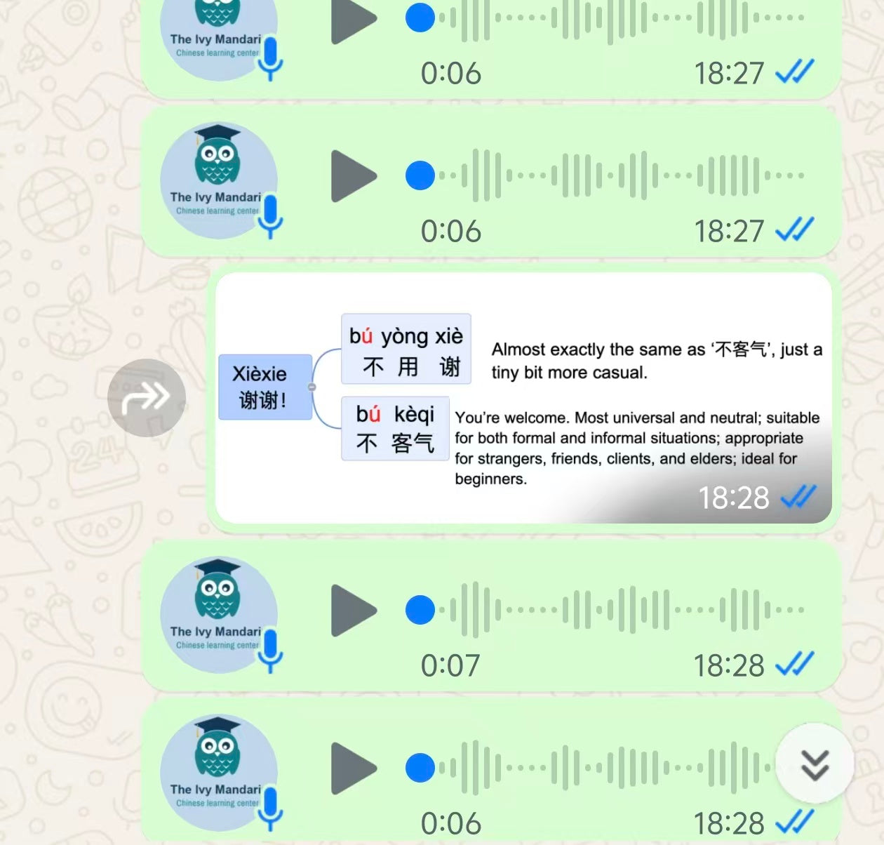 Beginner Mandarin pronunciation practice assignment